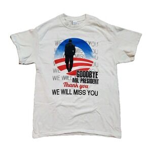 President Barack Obama Goodbye T Shirt Mens Medium White Presidency‎ Tour 2016